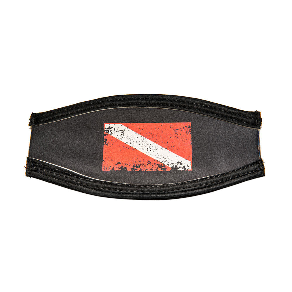 ISC EZ Mask Strap Faded Dive Flag