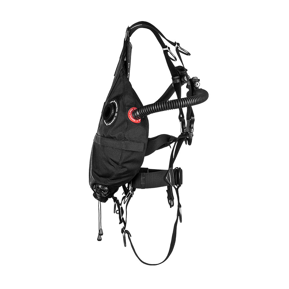 XDeep Stealth 2.0 Rec Redundant Bladder Sidemount System Black