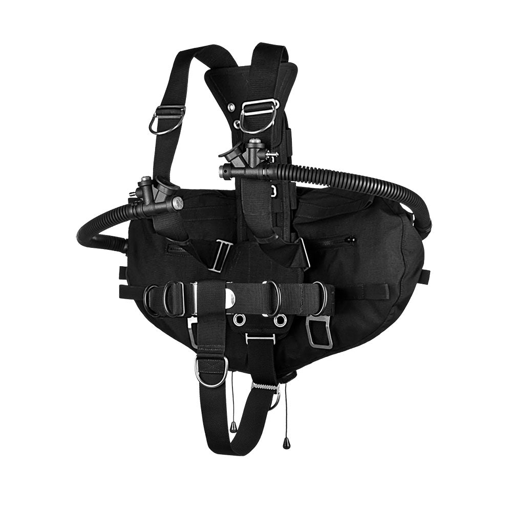 XDeep Stealth 2.0 Classic Redundant Bladder Sidemount System Black