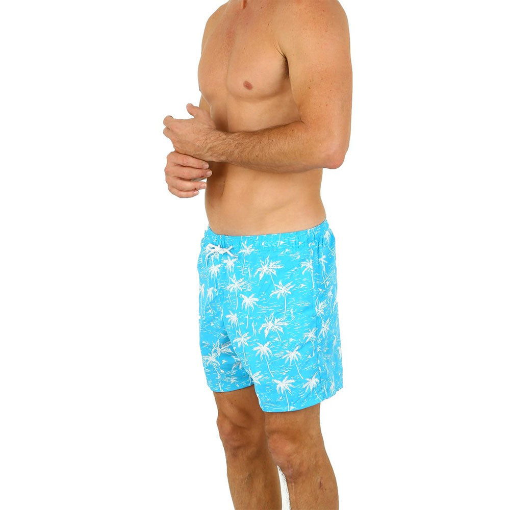 Uzzi Palm Trees Swim Shorts Blue